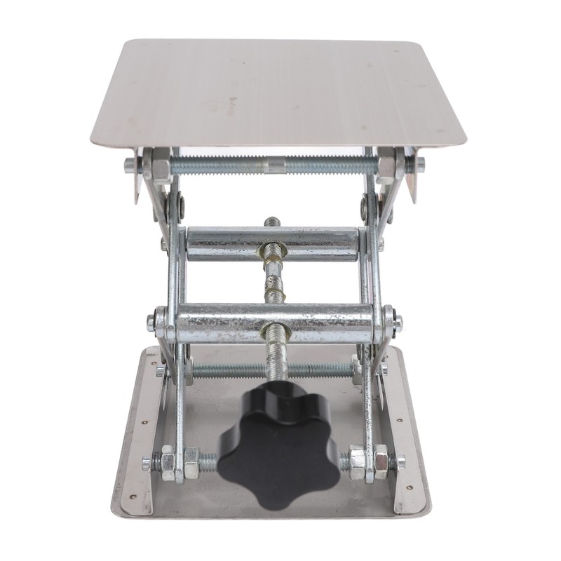 Stainless Steel Lab Jack Scissor Stand Platform 4x4in Expandable Height