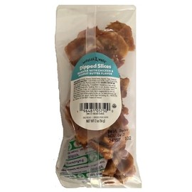 Wiggles & Wags Dipped Slices Banana with Chicken & Peanut Butter Flavor Dog Treats. One Two Ounce Bag (1-2oz Bag)