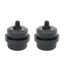 2 Pack Air Compressor Silencer Filter Plastic Housing Canister Piston Muffler for Blowers, Air Compressors, Boilers (3/8"PT 16mm)