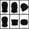 Cutewing Black Balaclava Knitted Ski Mask Winter Full Face Mask