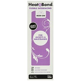 Thermoweb 3338 Heat'n Bond Heavy Weight Iron-On Fusible Interfacing-White 20"X36"