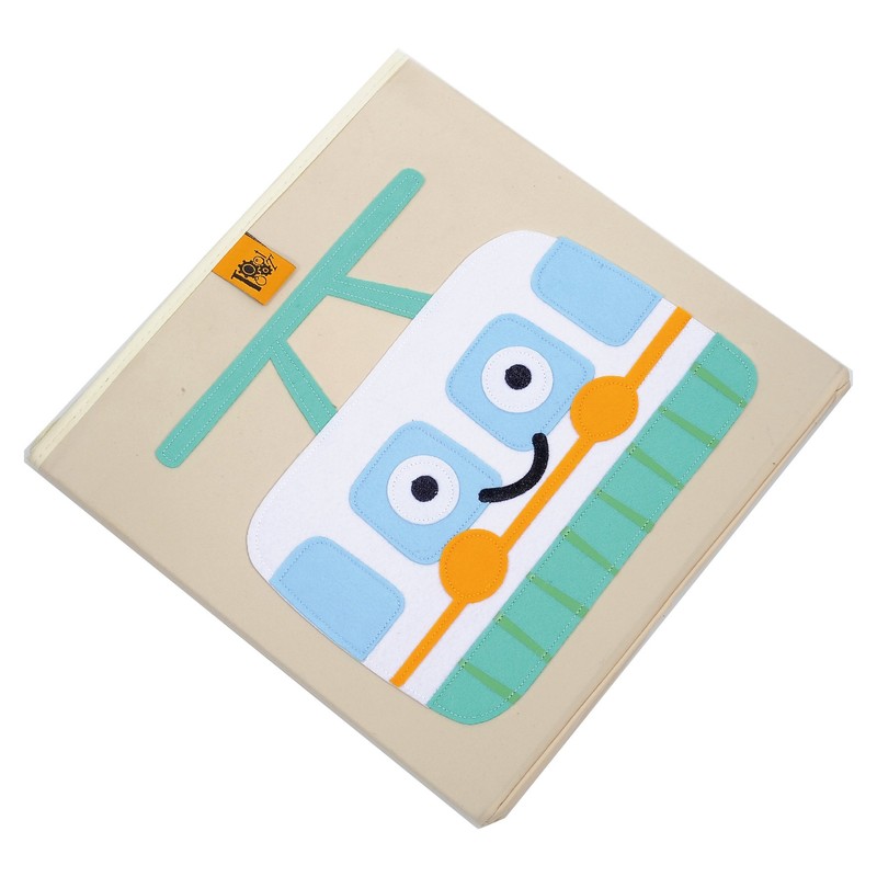 Toot Toot Square Children Storage Box Toy Organiser Foldable (Cable