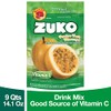 Zuko Passion Fruit Instant Powder Drink Family Pack, 14.1 oz,