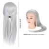 2 Colors Practice Head Mannequin Dolls Hair Salon Cosmetology Hairdressing