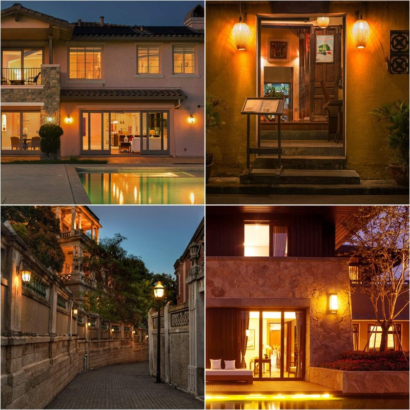 Ganiude E12 Dusk to Dawn Light Bulbs Outdoor, C35 B11