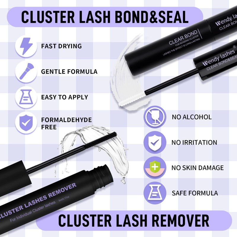 Individual Lashes Kit D Curl Clusters Lashes Kit 0.07mm 30D+40D