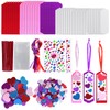 24 Sets Valentine's Day Decorations DIY Bookmarks Craft Kits Valentine