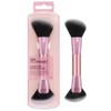 Real Techniques Schräger Fächerpinsel, doppelseitiges Make-up-Tool für Rouge, Bronzer &
