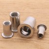 1/4-20 Rivet Nut Stainless Steel 304 (18/8), UNC Flat Head