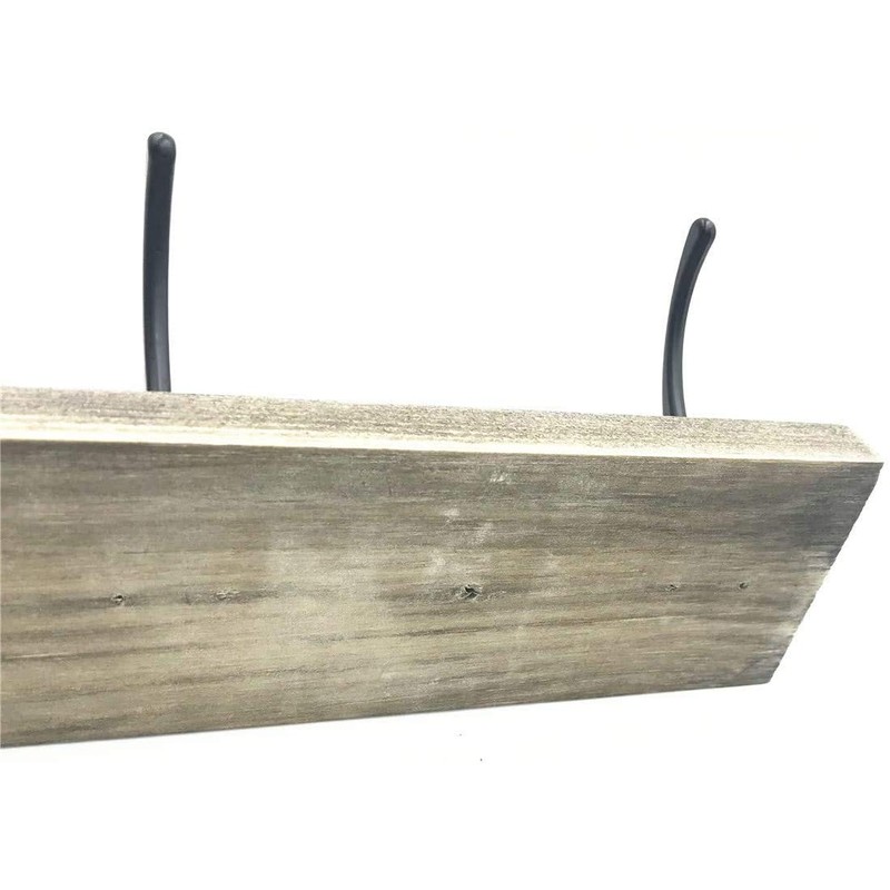 Sageme Wall Mounted Coat Rack,Wooden Entryway Vintage Rustic Coat Rack