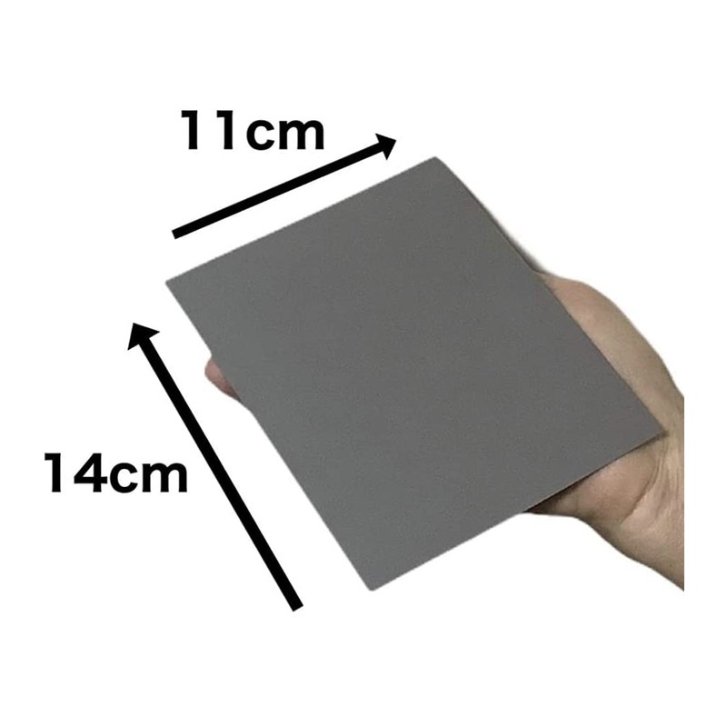 Sandpaper Mini Size, 9 Types, 2 Sheets Each, 18 Sheets