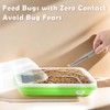 1 Pack Mealworms Breeding Kit Mealworms Keeper with 2 Pcs