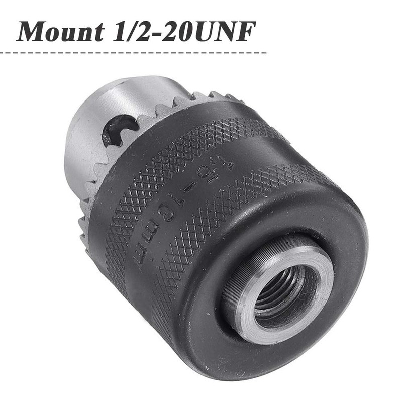 Mesee 1.5-13mm Capacity 1/2-20 UNF Thread Key Drill Chuck with