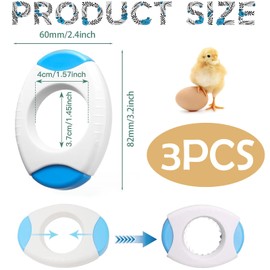 ZZunnu 3 PCS Advanced Egg Shell Opener – Quick Cutter for Boiled Eggs, Topper Tool for Effortless Peeling, Kitchen Essential in Blue