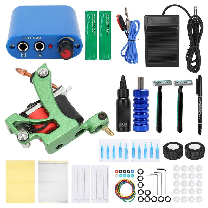 Complete Tattoo Machine Kit Professional Tattoo Coils Machine Tattoo Clip
