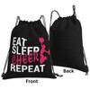 AIMASTZ Eat Sleep Cheer Repeat Unisex Drawstring Backpack Bag Sport