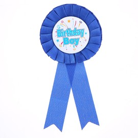 Birthday Boy Rosette Badge Blue Birthday Boy Award Ribbon Badge Birthday Boy Decorations for Kids Boys Birthday Party Decoration Supplies