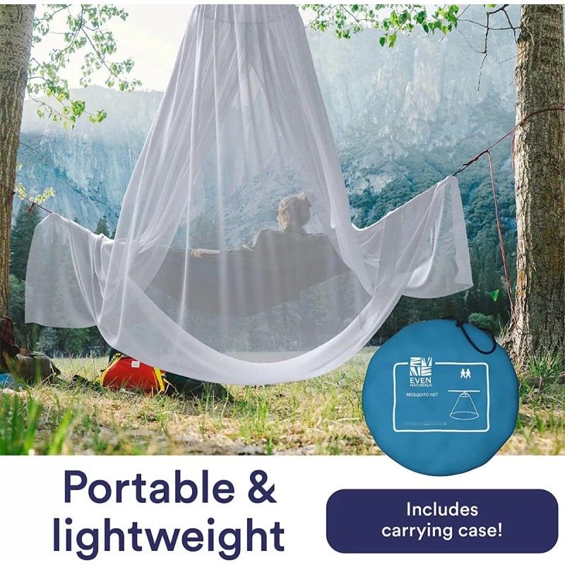 EVEN NATURALS Mosquitera Mosquitero Para Twin, Queen Y King Size,