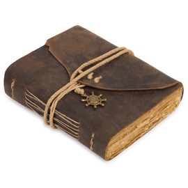 Vintage Navy Rustic Cotton Paper Journal Travel Notebook Vintage Diary Luxury Notebook 21x17cm