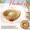 Cuffbow 4 Pcs Hawaii Straw Hat Pava Hat Puerto Rico