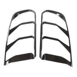 CLQWIAS Car Rear Taillight Decoration Tail Lamp Cover M 2pcs for Ford for Mustang/GT/Shelby GT350/Shelby GT350R 2018-2019 Carbon Fiber Look with Self-Adhesive-Type CRTDTLCFFM2M