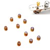 10PCS Electric Guitar Pickup Switch Tip Gold Round Retro Plastic