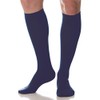 Scudotex Unisex Large Travel Compression Socks Lightweight 14-17mm Blue Size
