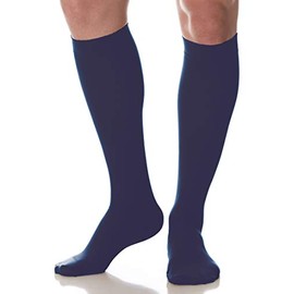 Scudotex Unisex Large Travel Compression Socks Lightweight 14-17mm Blue Size 6