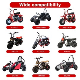 35 Chain Sprocket - 40 Tooth Sprocket 35 Chain Mini Bike Rear Sprocket for CC100X CK100 Baja DB30 TaoTao GK80 Monster Moto 80cc MBX10 MBX11 Predator Mini Bike Dirt Bikes Go Kart,Black