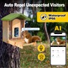 Smart Bird Feeder with Camera,Premium Bamboo Wood–2.5K UHD AI-Powered Recognition,