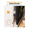 HONIZER Flat Outlet Extender with 4AC Side Outlet,Multi Plug with