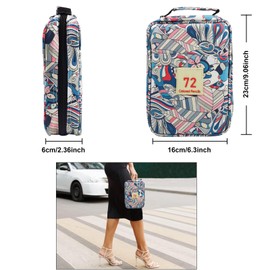 Ccfoud Colouring Pencils,72 Premium Colored Pencils,Zipper Travel Case,Soft Core,Ideal for Drawing Sketching Shading,Art Supplies for Beginners