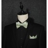 HISDERN Men's Bow Tie Floral Self Bow Tie and Pocket