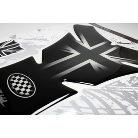 BIKE-label Tank Pad 3D Motorcycle Sticker Tank Protection Paint Protection Union Jack English Flag X500723VA