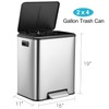 GAOMON Kitchen Dual Trash Can and Recycling Bin, 2 x