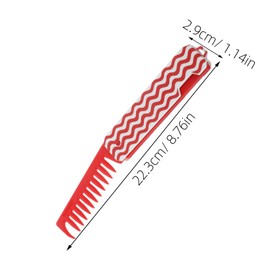 TOVINANNA Travel Friendly Wide Tooth Hair Styling Tool for Fluffy Roots Static Design for Wet Dry Hair Care Compact Red Hairdressing Comb