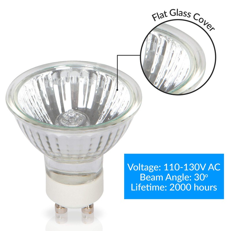 Simba Lighting Halogen GU10 35W Spotlight 120V MR16 with Glass