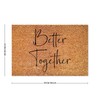 DecStic Better Together Coir Mat Door Mats Farmhouse Bible Verse