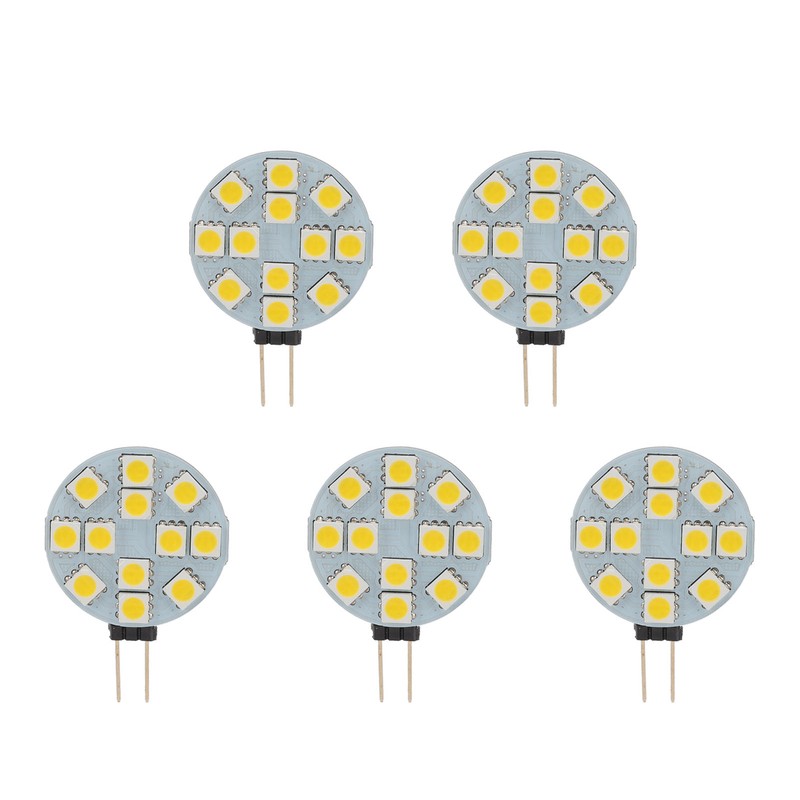 5pcs G4 LED Bulb 12V 2W Warm Light Energy Saving