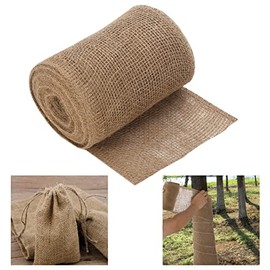Svepndic 7.8" x 39.4 Ft Natural Burlap Tree Wrap Reusable Winter Tree Freeze Protection Tree Trunk Guard Protector Anti-Frost Tree Bandage Shrub Plants Blanket for Keep Tree Plant Warm Moisturizing
