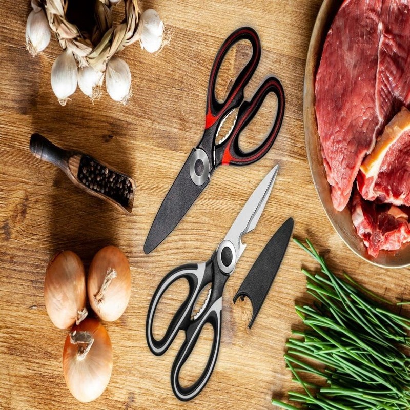 Zaxetic Kitchen Scissors Heavy Duty Multi-Function Purpose, Ultra Sharp Cutters