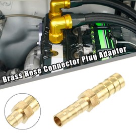 QUARKZMAN 4 pieces 8 mm - 6 mm straight shaped barb brass hose connector