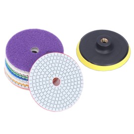 11Pcs/Set Diamond Polishing Pads Sanding Abrasive Disc with Backer Pad for Stone Tile Ceramic Polishing