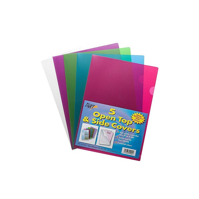 Tiger A4 two 2 sided open top and side covers/report