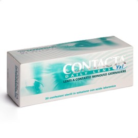 Contacta, Daily Lens Yal 30, Lenti a Contatto Giornaliere per Miopia, Lenti a Contatto con Acido Ialuronico Sicure e Facili da Applicare, Diottrie -5,75, Confezione da 30 Lenti Monouso