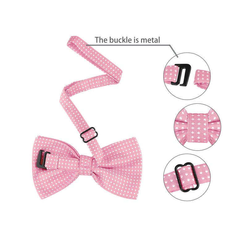 Allegra K One-Touch Bowtie, Polka Dot Pattern, Adult, Formal Bowtie,