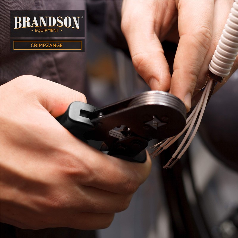 Brandson – Crimping Pliers Set 0.25-10mm2 – Ratchet Lock -