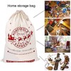 OurWarm 2pcs Large Santa Sacks, Bags, Canvas Blank Storage Bags