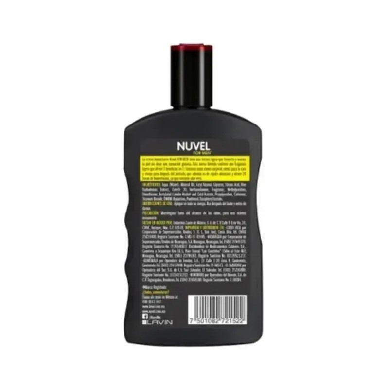 Nuvel For Men Crema Corporal Humectante con Aloe para Hombre