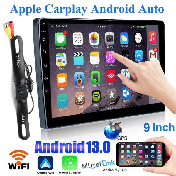 RACRDO 9 2Din Android 13 Touch Screen Car Stereo Radio